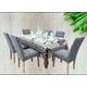 thumbnail image 2 of Pack De 6 Fundas Cubre Sillas De Comedor Flores Celeste, 2 of 3
