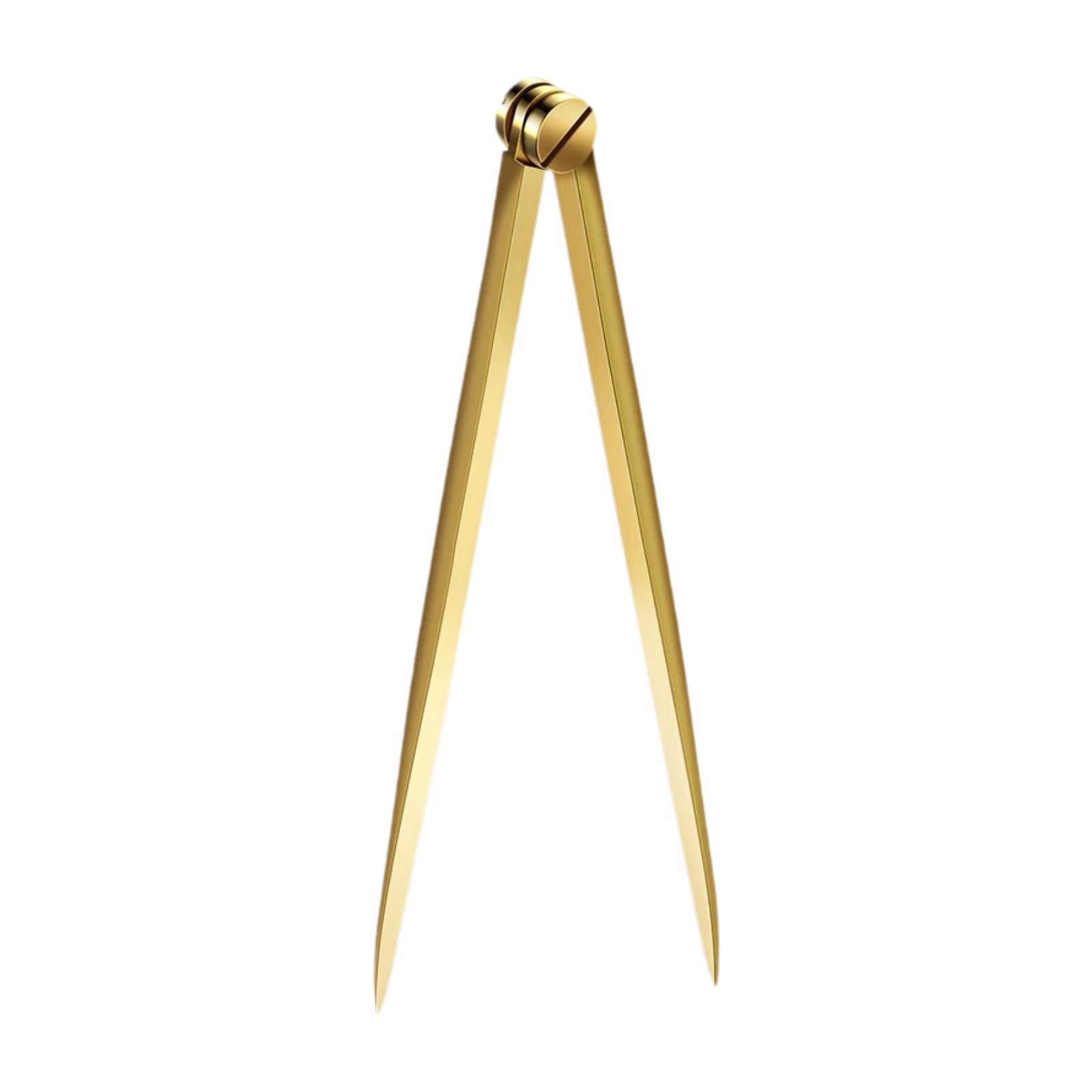 Ioensy - Divisor De Navegación Náutica Geometría Dibujo Dibujo Herramienta Medición Latón 170 Mm