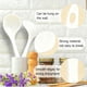 thumbnail image 3 of Cuchara OULIGET 20 uds Desechable de Alta Resistencia 19 cm Blanca, 3 of 7