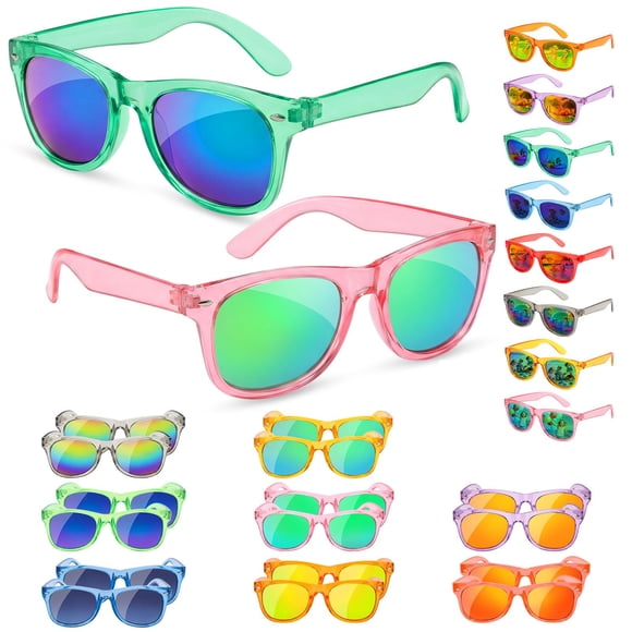 Anteojos de Sol para Niños Froman Paquete de 16 Colores Neón con Protección UV400