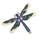 thumbnail image 4 of Broche De Libélula Antigua Insignia Ramillete Diamantes De Imitación Regalo De Joyería Azul, 4 of 5