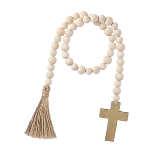 Bothyi - Guirnalda De Cuentas De Madera De Pascua, Decoraciones De Pascua Para Repisa Del Festival De Aniversario