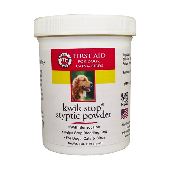 Polvo astringente Miracle Care Kwik Stop 170 g de acción rápida