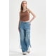 thumbnail image 4 of Jeans Mujer Calce Recto Cargo Amarra Azul Claro, 4 of 4