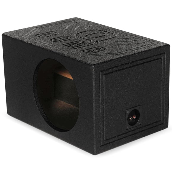 Caja para subwoofer QPower QBOMB8VL para un solo subwoofer de 8 pulgadas con cámara ventilada