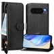 thumbnail image 3 of Funda Billetera Cremallera para Google Pixel 10 Pro XL 5G con Porta Tarjetas, Soporte y Correa Negro, 3 of 5