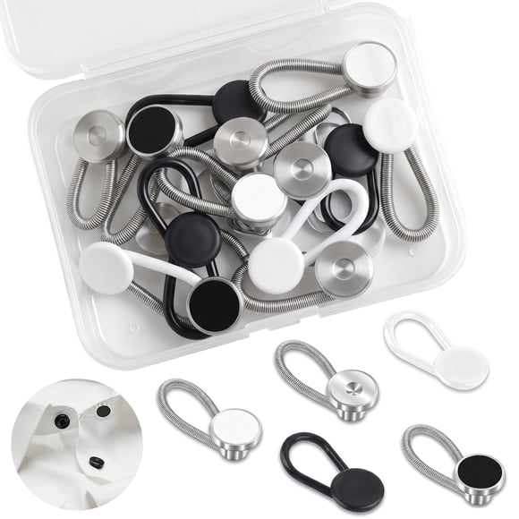 Extensores de Cuello Lanjiesh Pack de 20 unidades Negro/Blanco/Plata