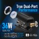 thumbnail image 3 of Cargador USB‑C PD Cliff Top para motocicleta con conector DIN, 3 of 7