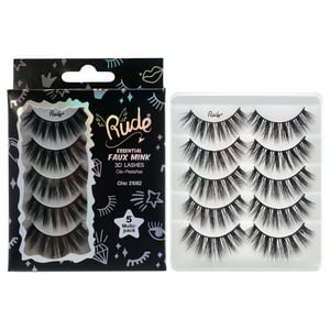 Rude Cosmetics - Pestañas Postizas Esenciales De Visón - Chic De Para Mujer - Par De Pestañas