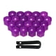 thumbnail image 1 of 20 Piezas Universal 19mm Tapas De Tuercas De Rueda Lug Nut Caps Tornillo Protector Púrpura, 1 of 5