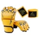 thumbnail image 1 of Guantes De Boxeo De Medio Dedo Guantes MMA Para Saco De Boxeo Muay Thai Artes Marciales Amarillo, 1 of 5