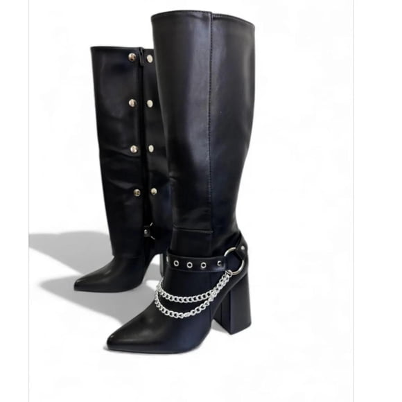 Bota Negro Mujer Ecocuero Venecia 5Y16-1 negro 38