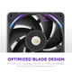 thumbnail image 4 of Ventilador NZXT F240X Performance de marco único con 2 PWM RGB de 120 mm, 4 of 9