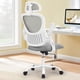 thumbnail image 1 of Silla de escritorio Sweetcrispy ergonómica con respaldo alto gris, 1 of 8