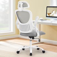 Silla De Escritorio Sweetcrispy Ergonómica Con Respaldo Alto Gris