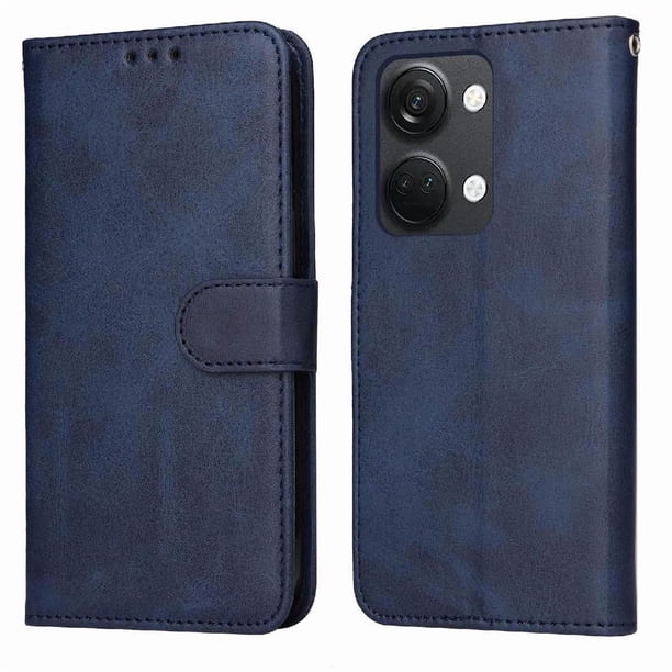 Funda Billetera para OnePlus Nord 3 con Porta Tarjetas y Soporte Ajustable Azul