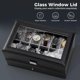 thumbnail image 4 of Watch Box ProCase de 12 ranuras para hombre con tapa de cristal y cajón, color negro, 4 of 8