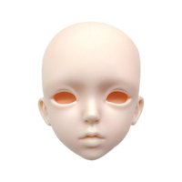 Magideal - Bjd Cabeza De Muñeco Articulado Masculino Parte De Muñeca Para Artesanía Material Pp Sin Pintar Adecuado Para Enthusiastas Diy Fotografía Exposición C Labios Gruesos Sin Ojos