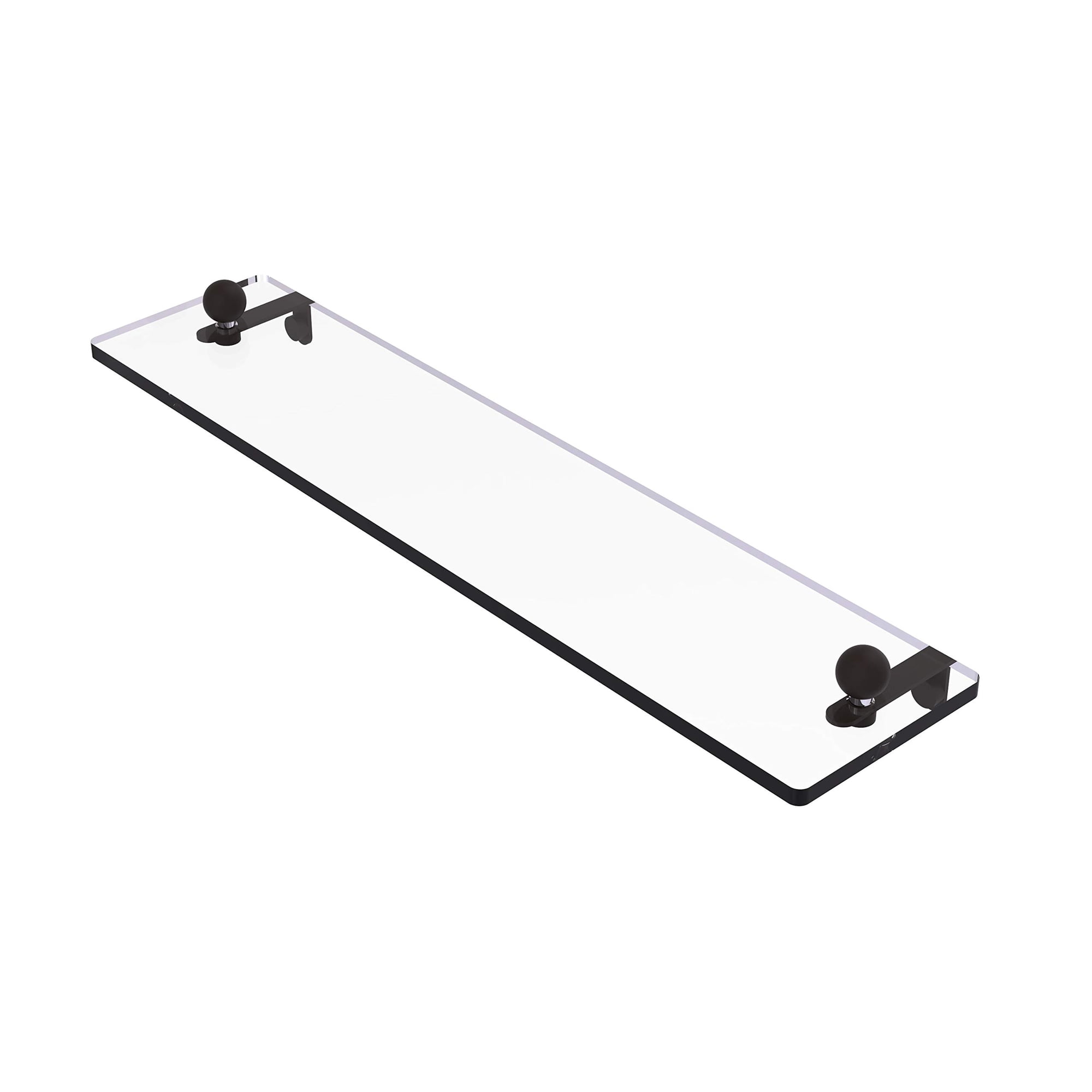 Estante De Vidrio Allied Brass Pr-1/22-orb Pr, 1 Pulgada, Bronce Frotado Con Aceite