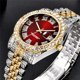 thumbnail image 4 of Reloj HUNRUY Hip Hop Iced-Out Bling Diamond Luxury para hombre, 4 of 6