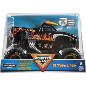 Monster Truck Monster Jam El Toro Loco A Escala 1:24 Fundido A Presión