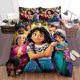 thumbnail image 1 of Encanto All Characters In One Quilt Duvet Cover Set Queen Super Doona Cover3-Piece Bedding Set, 1 of 5