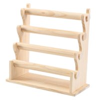 Magideal - Organizador De Exhibición De Cuerdas Para El Cabello Con Soporte Para Pulseras, Elegante Soporte De Exhibición Para Pulseras, Relojes De Pulsera, Acce 4 Niveles