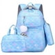 thumbnail image 3 of 2024 NEW Multifunctional Fish Scale Printed Backpack Girls Schoolbag High Quality Nylon School Bags with Lunchbag and Pencilbag, 3 of 3
