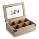 thumbnail image 2 of Caja De Te 6 Divisiones Tapa Con Diseño Decorativa Decohogar, 2 of 6