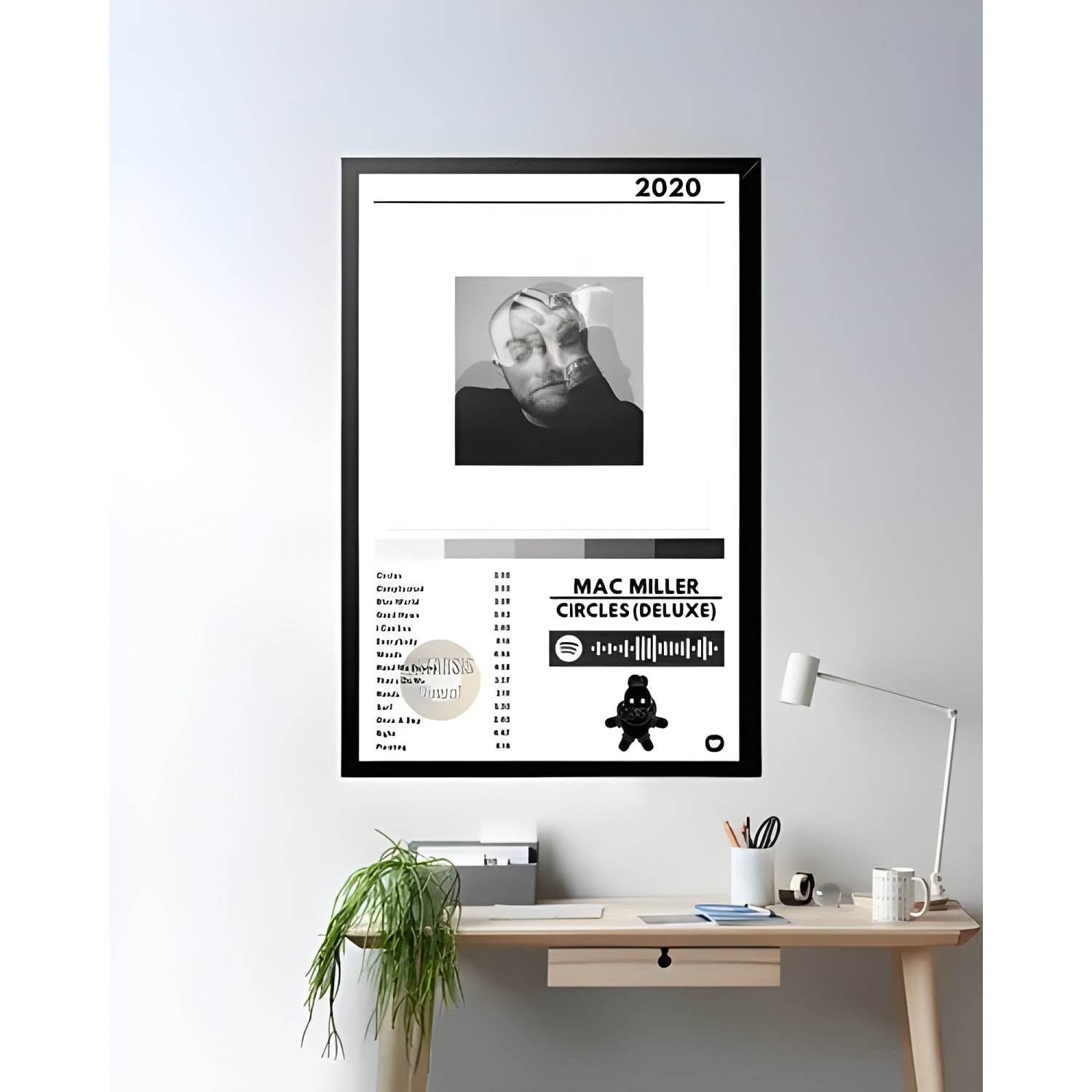 Genérico - Cuadro Mac Miller Circles 24x36 Cm