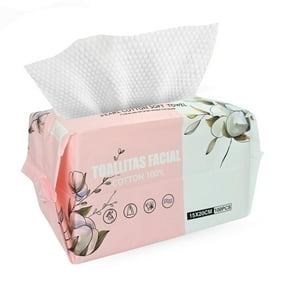 Genérico - Toalla Facial Desechable De Algodón 15X20 Cm - 100Pcs Eidos Blanco