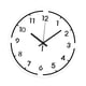 thumbnail image 1 of Reloj De Pared Moderno Y único, De Moda, Para Oficina, Cocina, Estudio, Color Blanco, 1 of 5