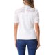 thumbnail image 3 of INSPIRE CHIC Top de Encaje Floral para Mujer Cuello Simulado Manga Corta Abullonada Blusa Elegante de Encaje M Blanco, 3 of 6