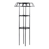 Ioensy - Herramientas De Enrejado De Jardín Enrejado De Soporte De Plantas Negro Para Vides Pepinos Flores 105X50Cm