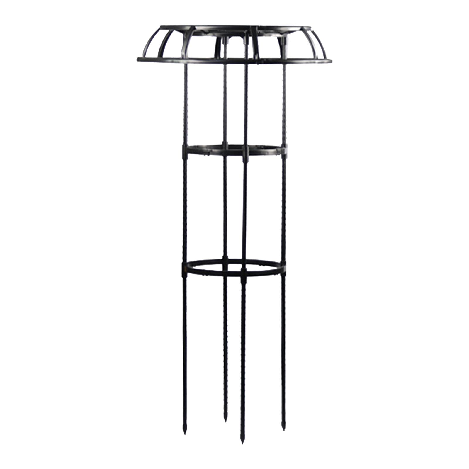 Ioensy - Herramientas De Enrejado De Jardín Enrejado De Soporte De Plantas Negro Para Vides Pepinos Flores 105X50Cm