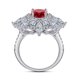 thumbnail image 2 of Anillo de Compromiso Ovalado de Moissanita de 2 Quilates para Mujer Color D Claridad VVS1 Anillos de Diamante de Moissanita Anillos de Boda de Plata Esterlina S925 Talla 5-10, 2 of 6