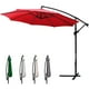 thumbnail image 1 of Quitasol Lateral 3m Extendible Altura Ajustable Rojo, 1 of 8