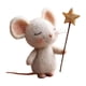 thumbnail image 3 of Figura En Miniatura De Ratón De Fieltro Hecho A Mano Con Estrella Para Regalo De Cumplea?os O Fiesta Navide?a, Estilo D, 3 of 5