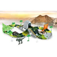 Genérico - Pista De Dinosaurio Flexible Con Auto Dinosaurio 147 Pcs