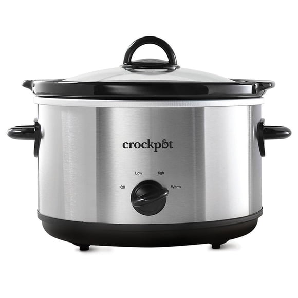 Slow Cooker Crock-Pot Design Series, 4,5 L, color plateado para 4 personas