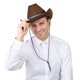 thumbnail image 3 of Sombrero de vaquero Dress Up America Brown para adultos y adolescentes, 3 of 5