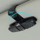 thumbnail image 5 of Soportes para gafas FineGood para parasol de coche, paquete de 2, color negro, 5 of 9