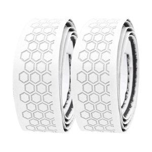 Ioensy - 2X Cintas De Envoltura De Agarre De Palos De Golf Solución De Agarre De Cuero De Pu Blanco