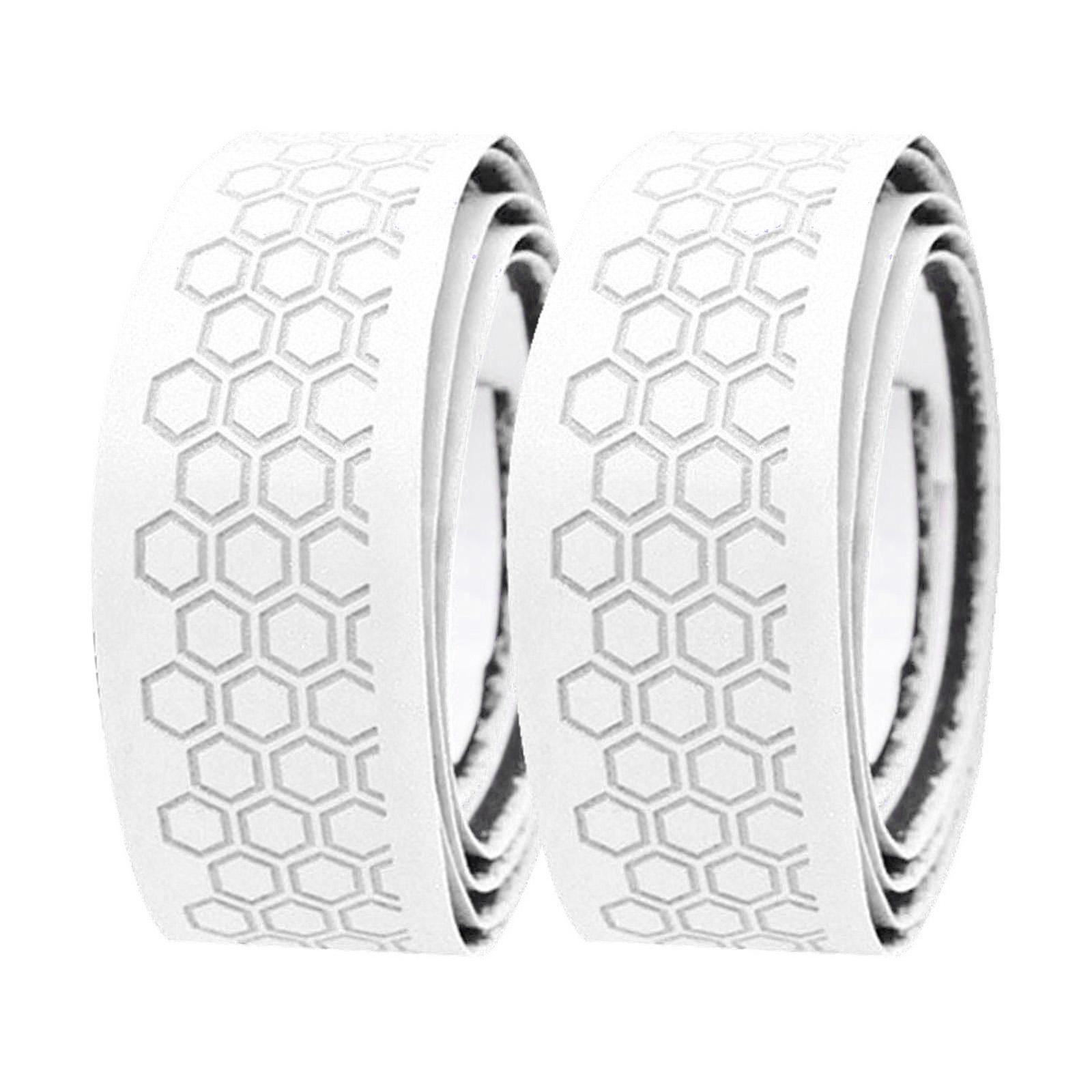 Ioensy - 2X Cintas De Envoltura De Agarre De Palos De Golf Solución De Agarre De Cuero De Pu Blanco