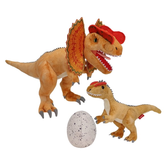 Set de Peluches de Dinosaurio Wilomis Dilophosaurus 52 cm con Huevo