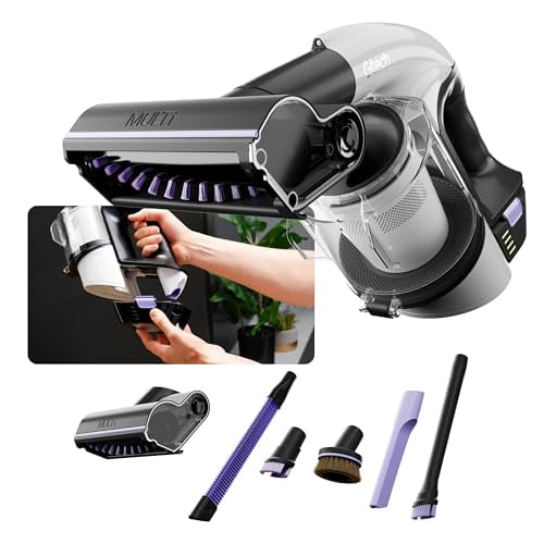 Aspiradora de mano inalámbrica Gtech Multi Platinum: portátil para coche, hogar y más. Reforzada con aluminio ligero. Recargable. Autonomía de 30 minutos.