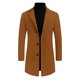 thumbnail image 5 of INSPIRE CHIC Abrigo para Hombre con Solapa de Muesca, Abotonado, de Peso Medio, Manga Larga, Talla XL, Marrón, 5 of 7