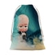 thumbnail image 1 of Bebé Jefe: Niño Blanco Bolsa de regalo con cierre de cinta navideño para decoración de Navidad,50cm×76 cm., 1 of 6