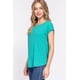 thumbnail image 1 of Top Corto de Punto Acanalado Dolman Slv Verde Esmeralda S, 1 of 5