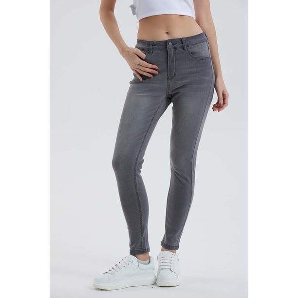 Jeans Mujer Skinny Estela Gris - ll